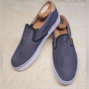 Denim Slip-On 59 Shoe - Men's Size 8 Blue/Brown